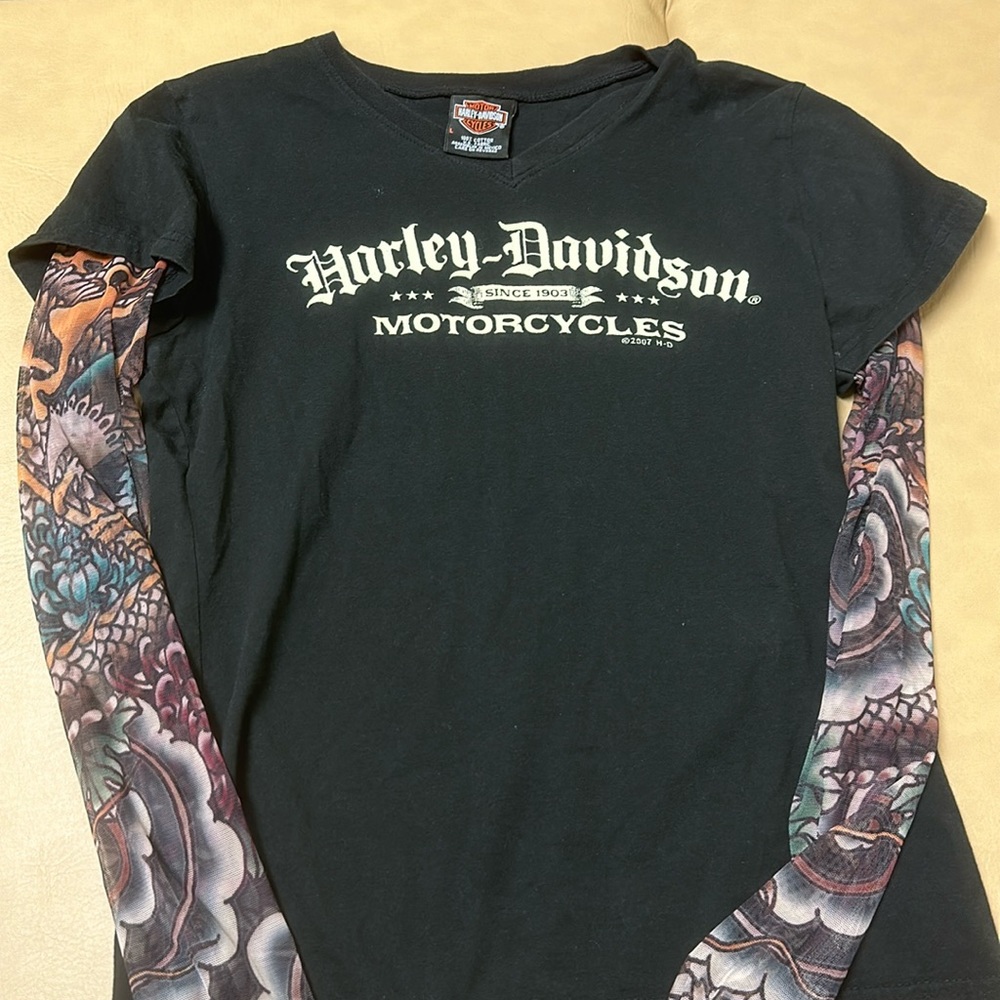 Harley Davidson tattoo sleeve shirt !!!